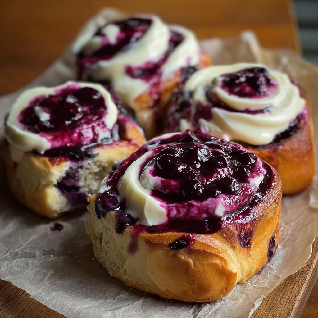 Blueberry Milk Bread Sweet Rolls Soft Bakerystyle