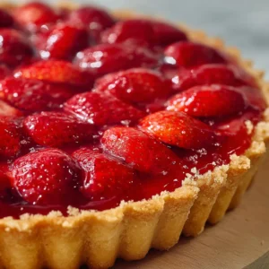 Fresh Strawberry Jello Pie
