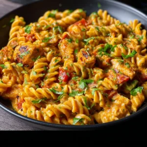 High Protein Chicken Fajita Pasta