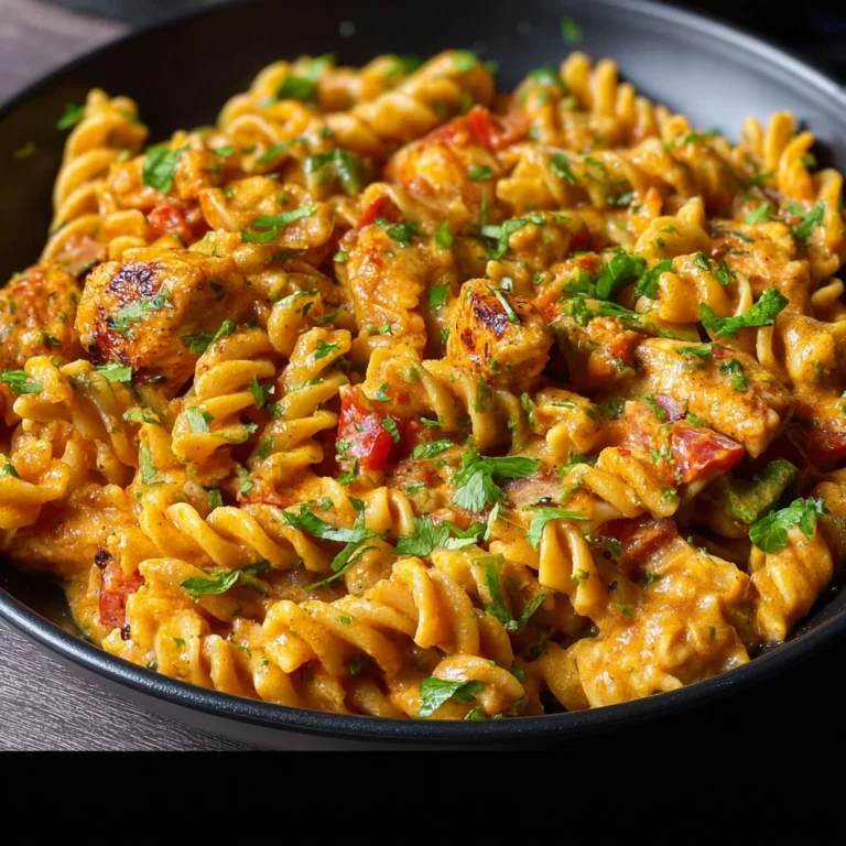High Protein Chicken Fajita Pasta