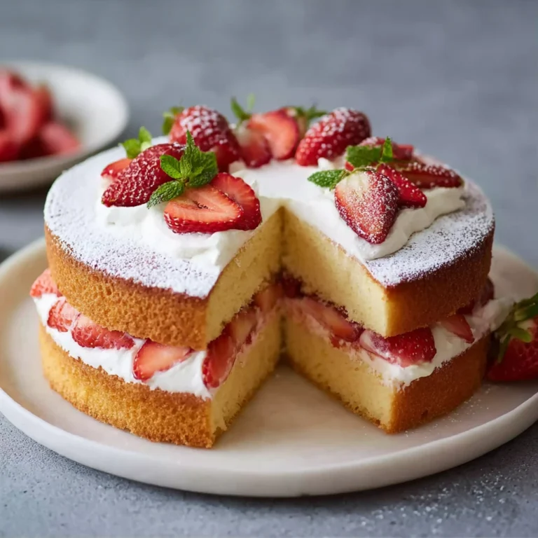 Japanese Strawberry Shortcake Light Elegant Celebration Cake