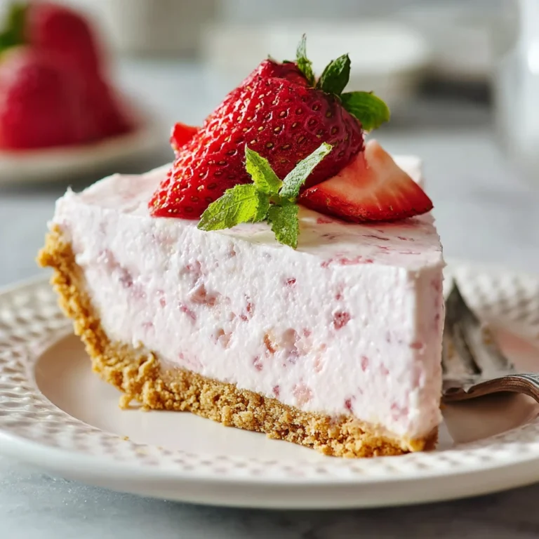Nobake Frozen Strawberry Pie