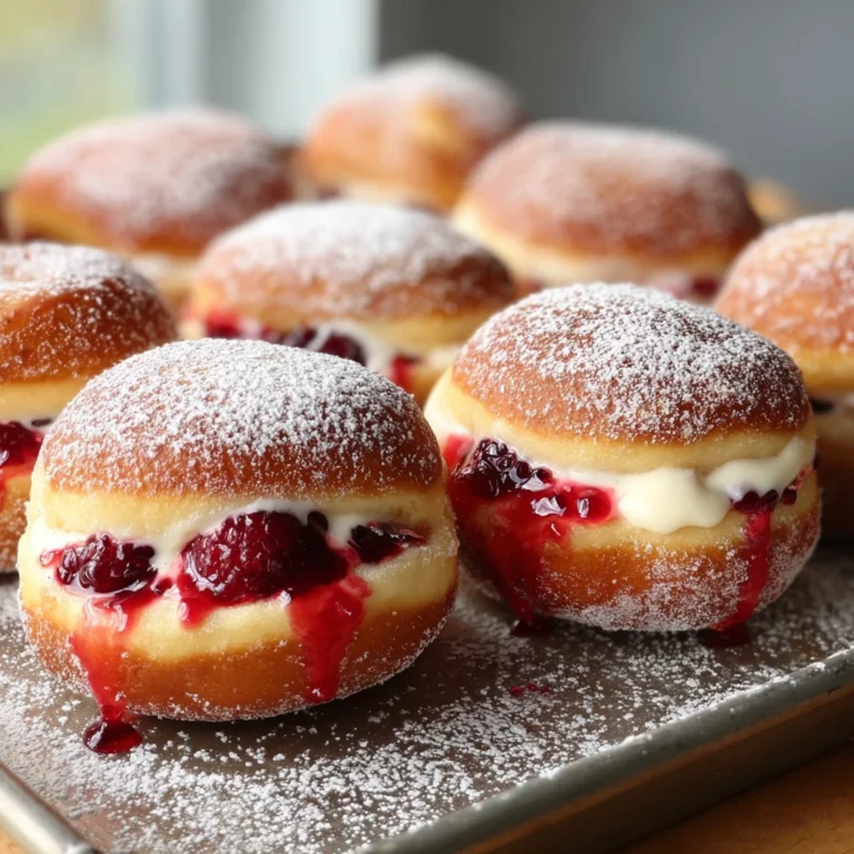 Raspberry Cream Filled Donuts Irresistible Bakery Steps