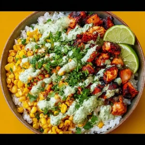 Street Corn Chicken Rice Bowl