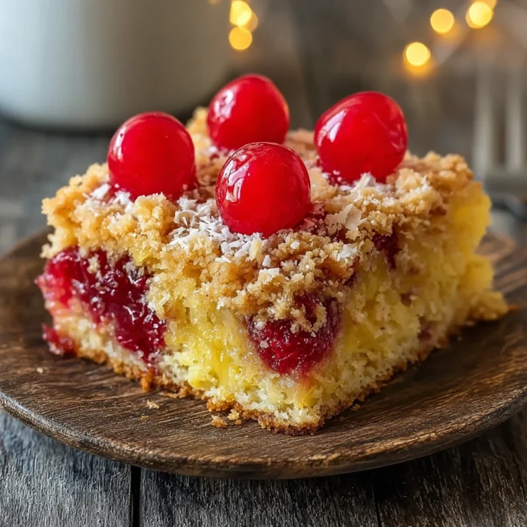 Amish Cherry Pineapple Coconut Cake
