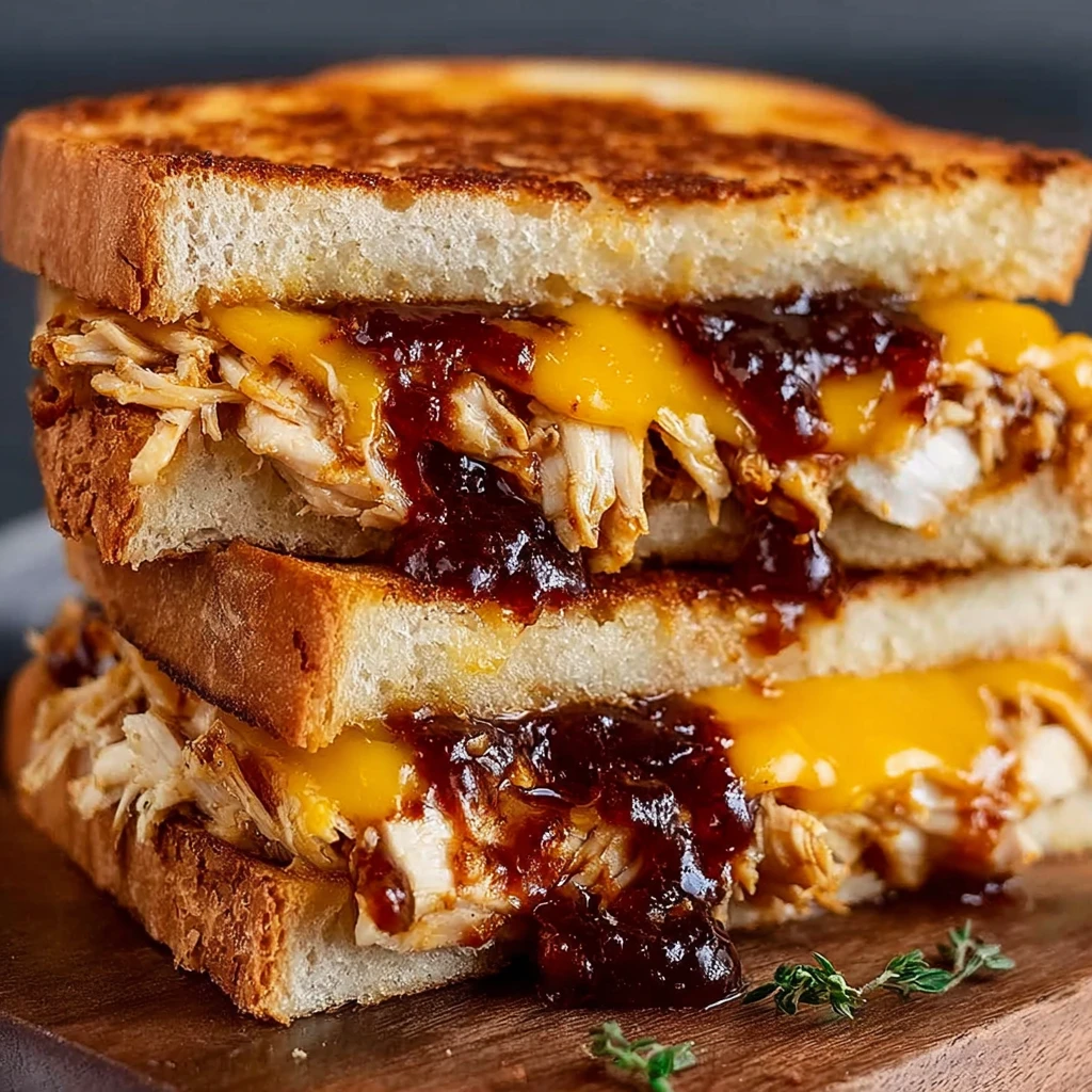 The Ultimate BBQ Chicken Grilled Cheese Experience