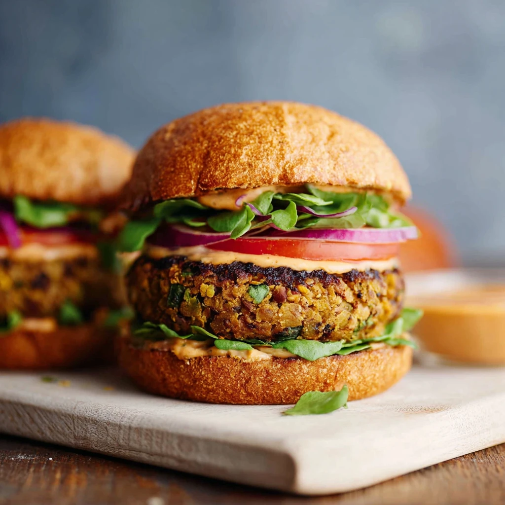 Best Classic Lentil Burger Recipe Homemade Lentil Burger Vegan Gluten-free Classic Lentil Burger Easy Lentil Burger Cookin...