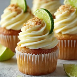 Irresistible Zesty Key Lime Pie Cupcakes with Sweet Crunch