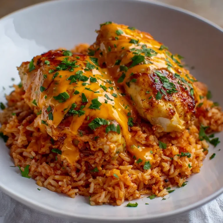 Cheesy Honey Buffalo Chicken Chorizo Rice