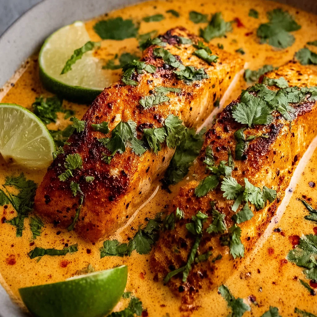 Creamy Harissa Salmon