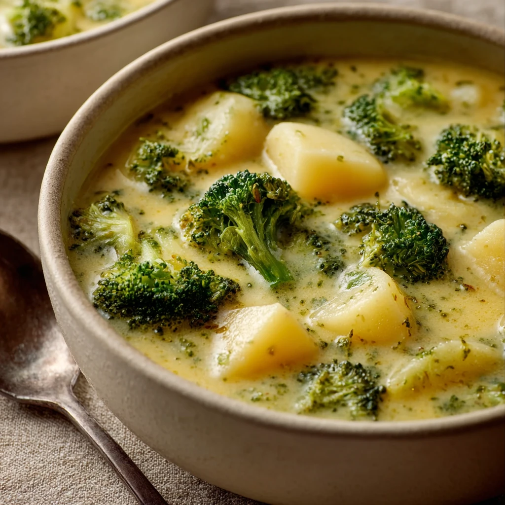 Easy Broccoli Potato Cheese Soup Recipe Creamy Broccoli Cheese Soup With Potatoes Best Cheesy Broccoli Potato Soup For Win...