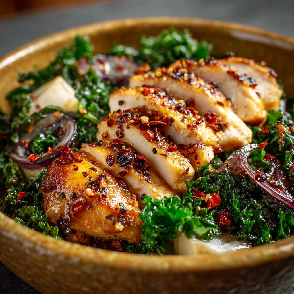 Marinated Kale and Chicken Bowls: A Wholesome Delight