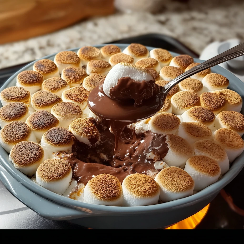 Easy Oven S'mores Dip Recipe Gooey S'mores Dip Homemade Seven Step Oven S'mores Family-friendly S'mores Dip Guide Quick Ov...