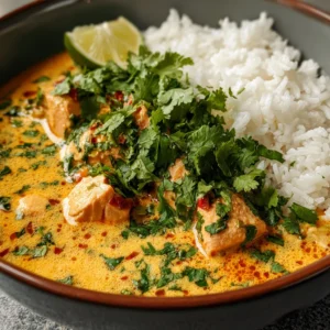 Salmon Curry with Rice