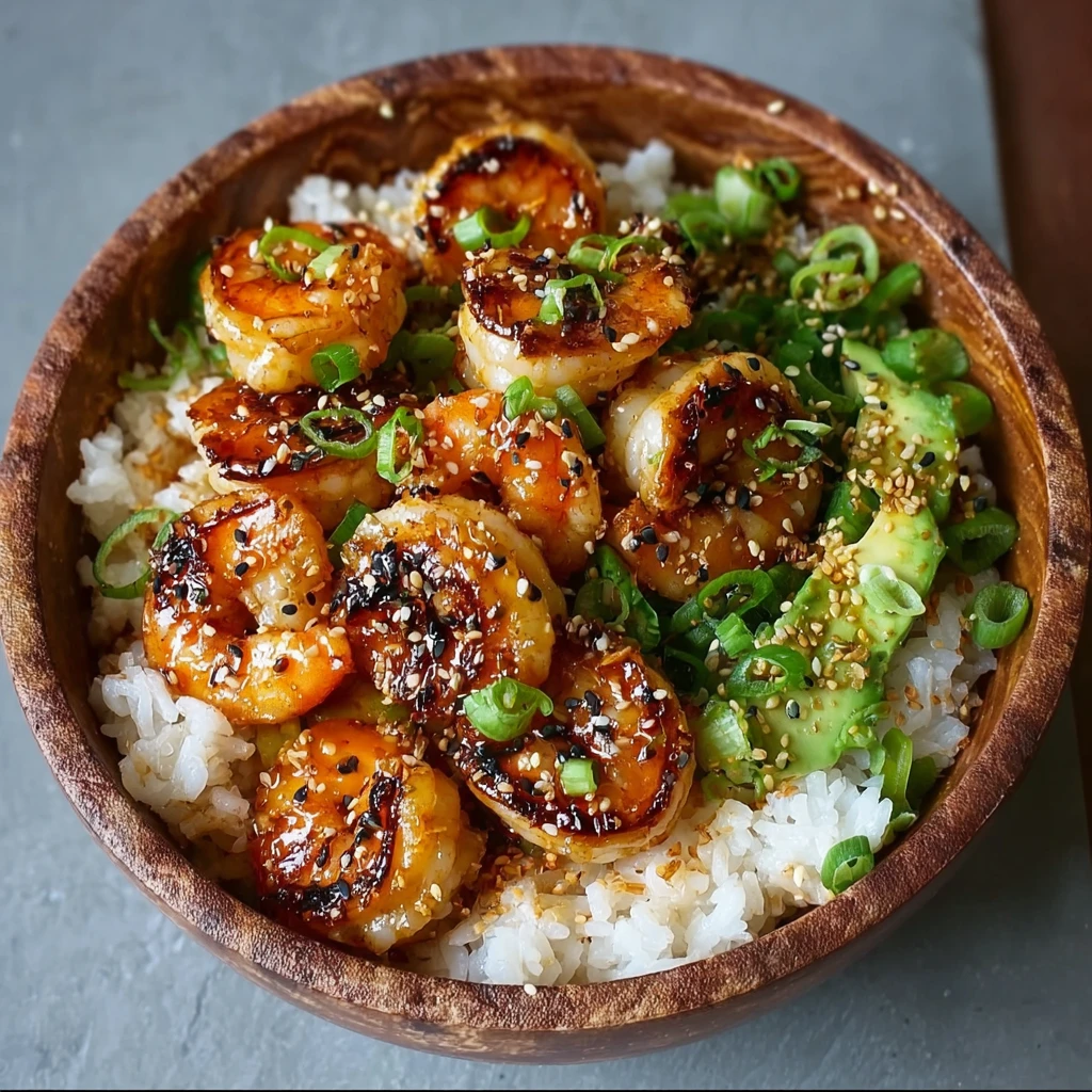Teriyaki Shrimp Rice Bowls
