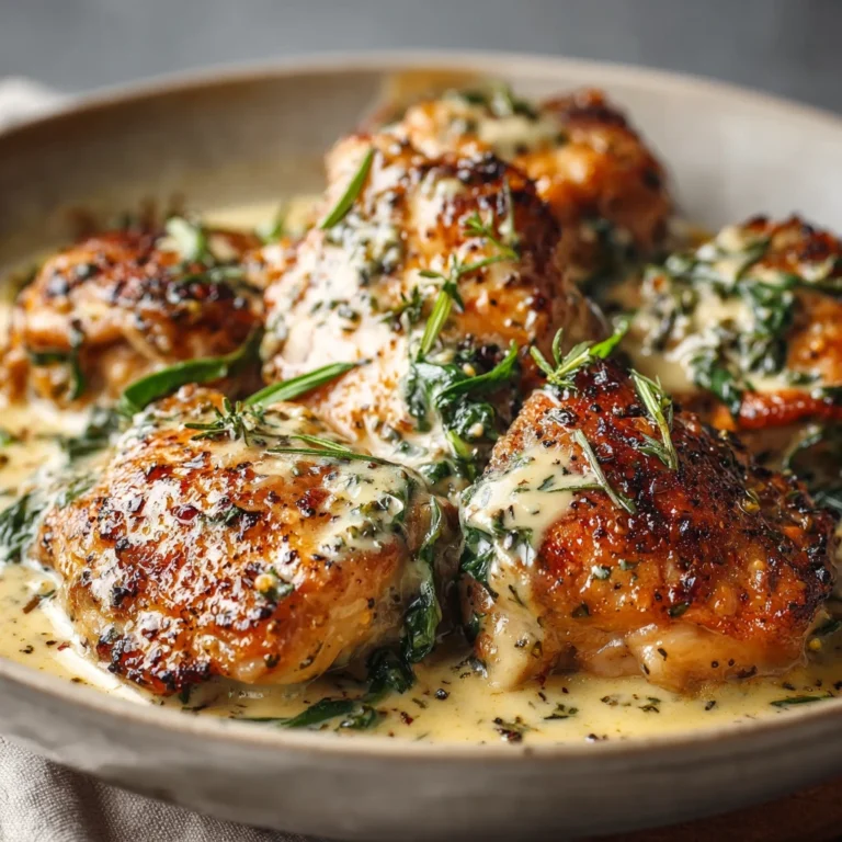 Easy Tuscan Chicken Thighs Recipe Creamy Tuscan Garlic Chicken Thighs Best Tuscan Chicken Recipe For Dinner Low-carb Cream...