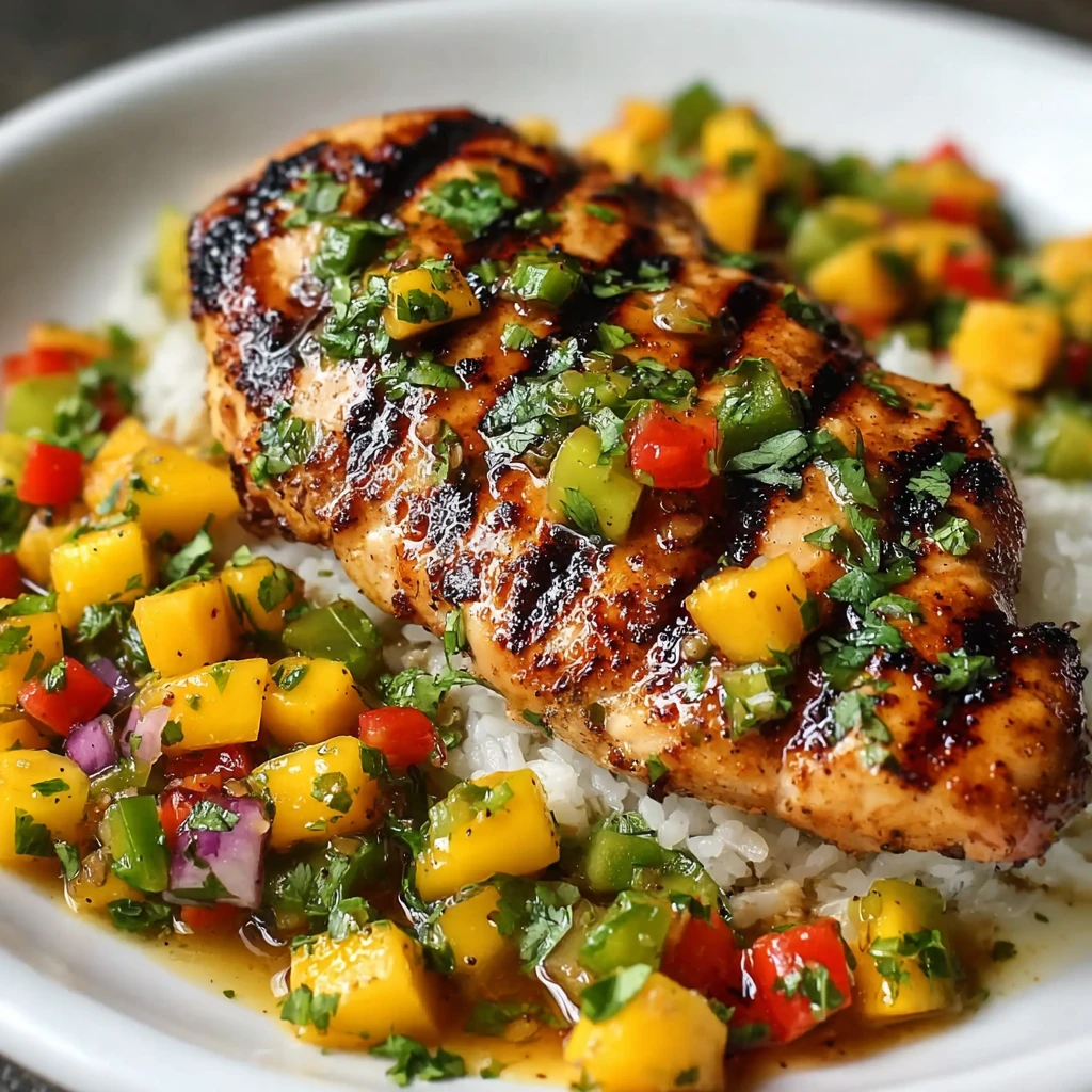 Healthy Honey Lime Chicken with Mango Salsa