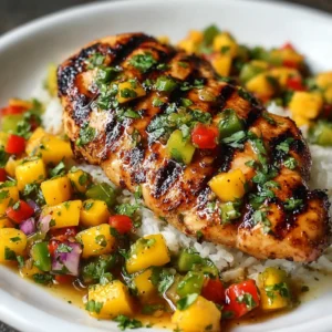 Healthy Honey Lime Chicken with Mango Salsa