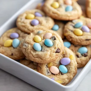 Mini Egg Chocolate Chip Cookies: Irresistibly Chewy Delight