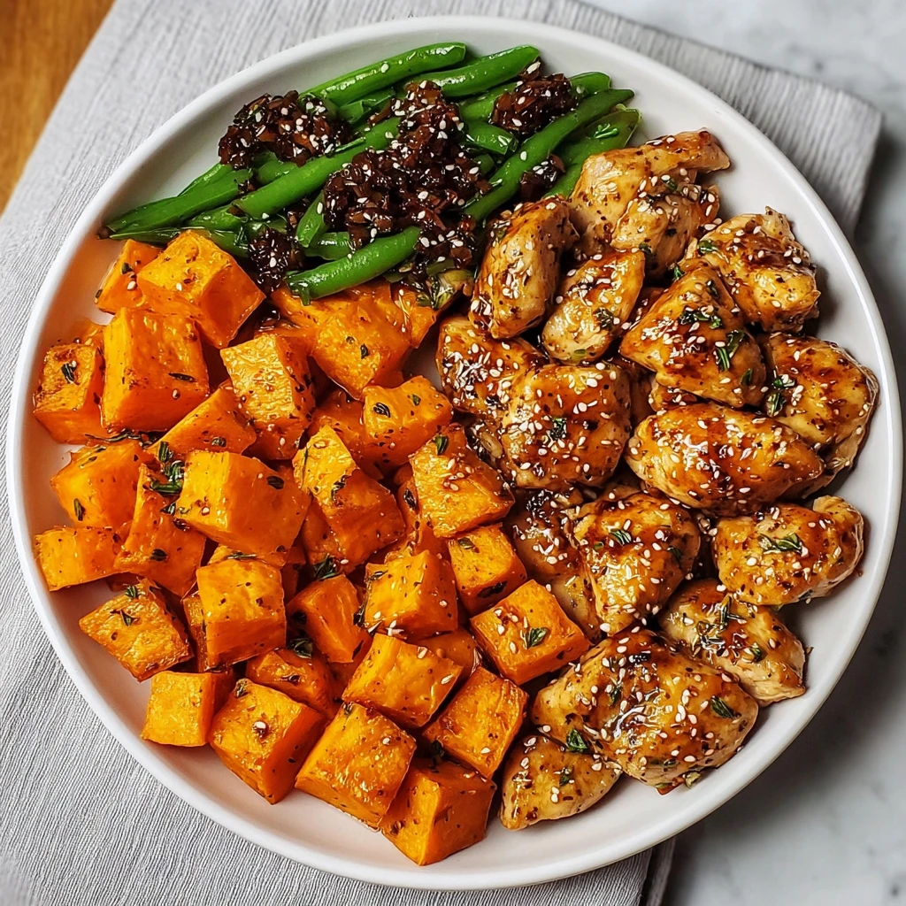Irresistible Honey Garlic Chicken & Sweet Potato - A Quick, Healthy Dinner Recipe!