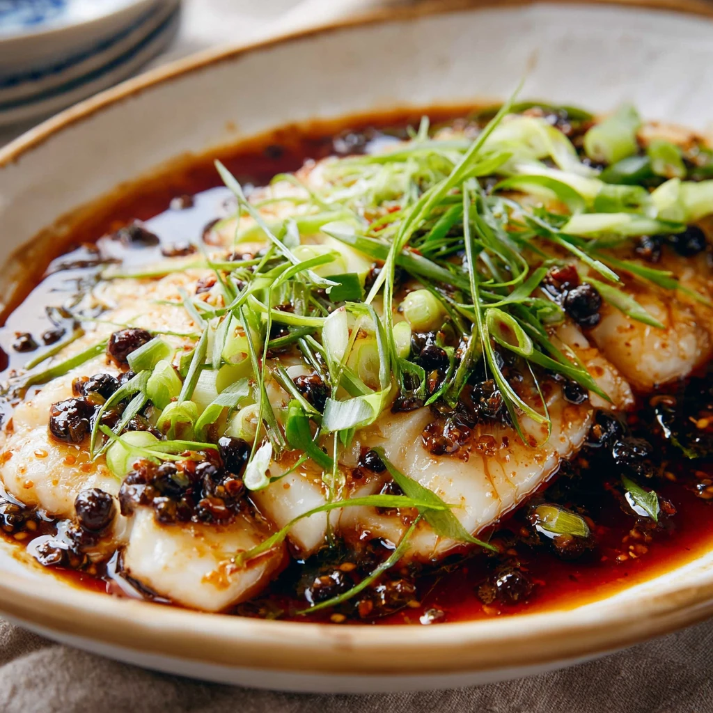 Steamed Fish with Black Bean Sauce