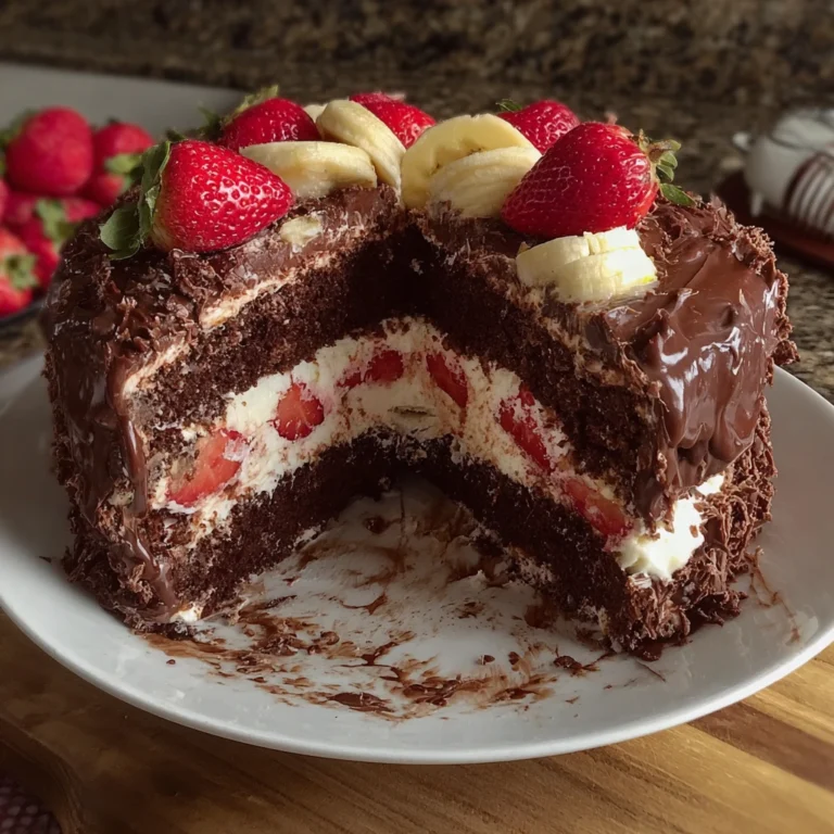 Strawberry Brigadeiro Cake Recipe Best Chocolate Brigadeiro Cake Creamy Strawberry Chocolate Cake Decadent Brigadeiro Dess...