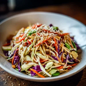 Asian Slaw with Creamy Sesame Dressing: A Flavor Celebration