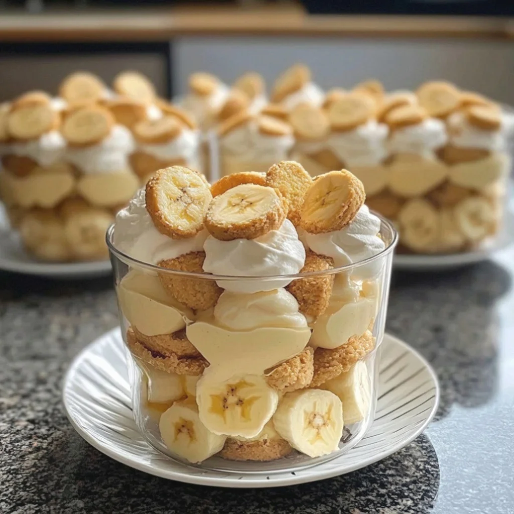 Banana pudding with vanilla wafers