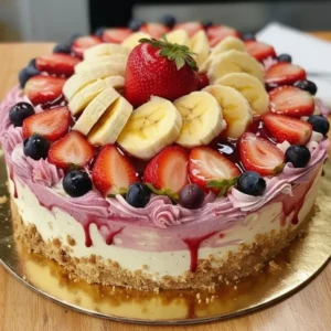 Banana Strawberry Cheesecake – Delightful and Delicious