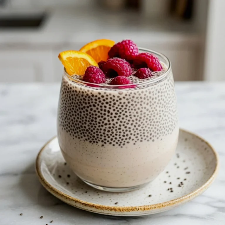 Coconut Chia Seed Pudding Smoothie