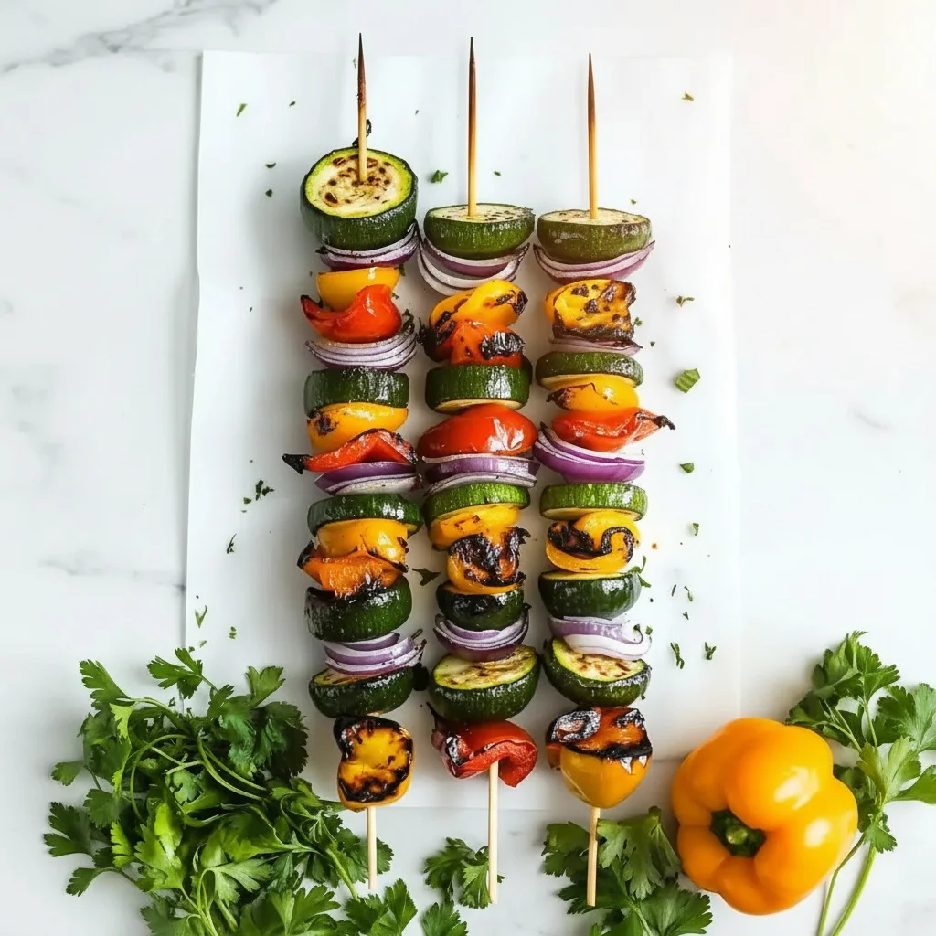 Colorful Grilled Veggie Skewers