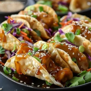 Crispy Asian Chicken Wonton Tacos – Colourful, and Delightful.