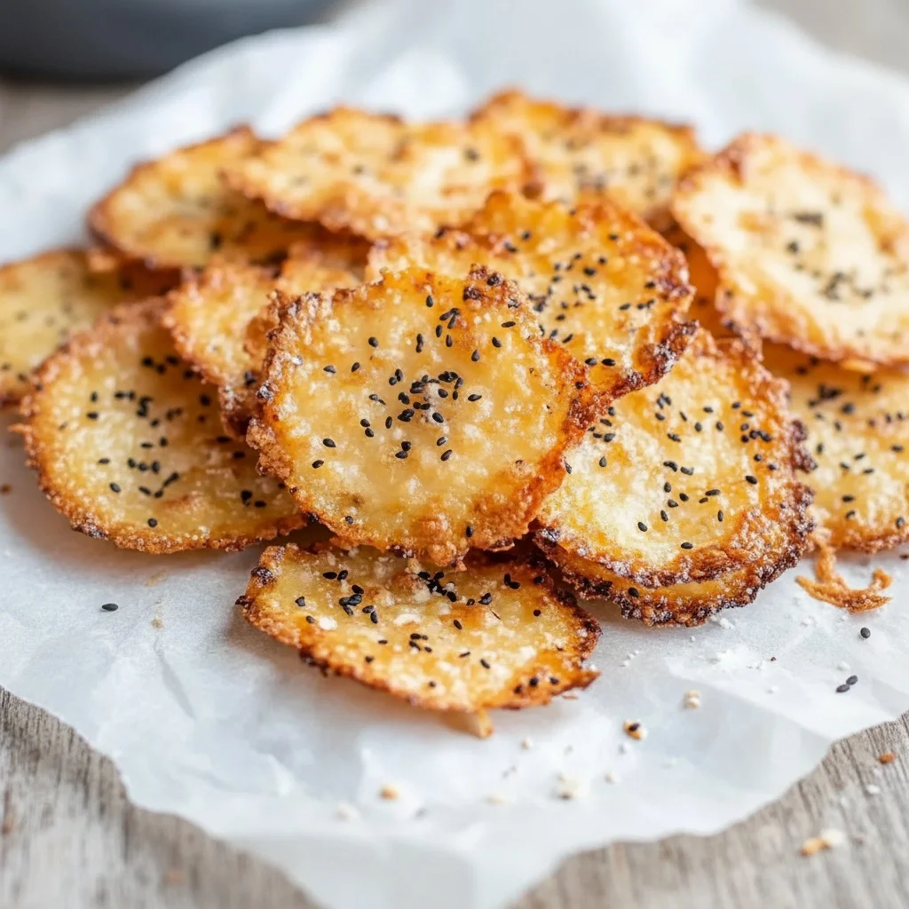 Crispy Cottage Cheese Chips