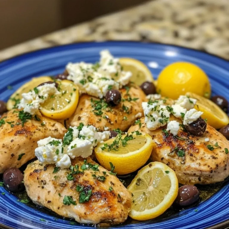 Greek Chicken with Lemon and Feta