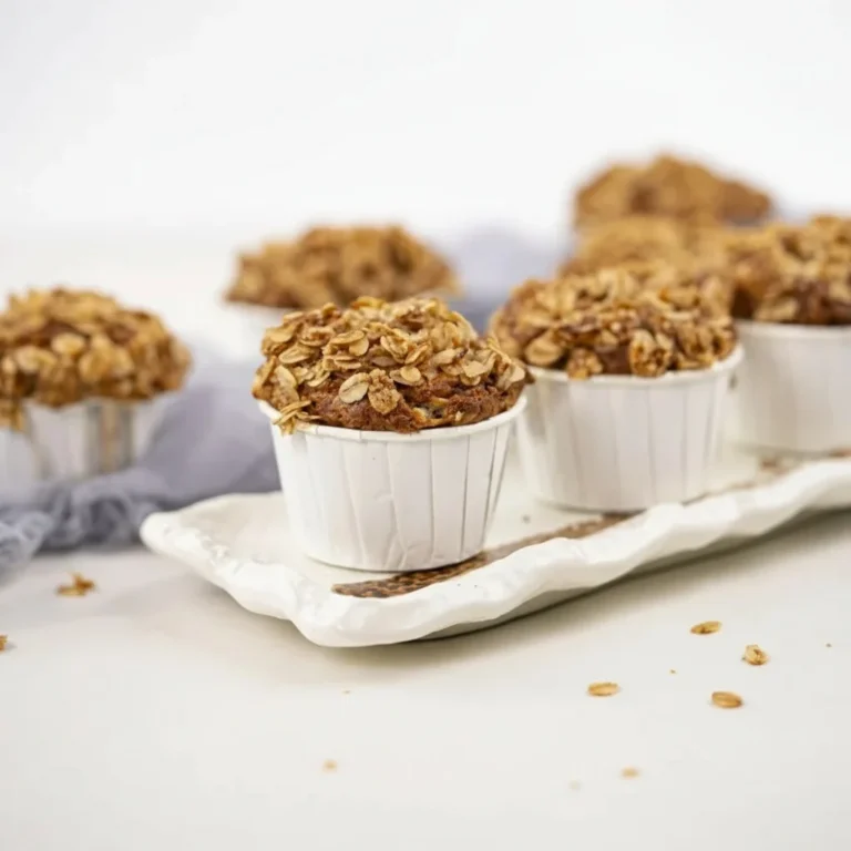 Healthy Banana Oatmeal Muffins