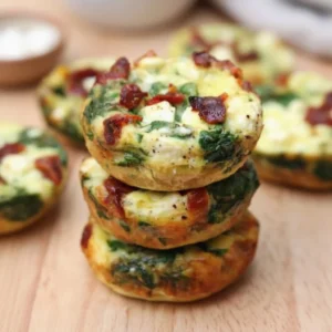 Spinach, Feta, and Sun-Dried Tomato Egg Muffin Cups