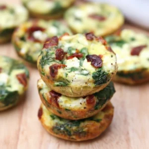 Spinach, Feta, and Sun-Dried Tomato Egg Muffin Cups