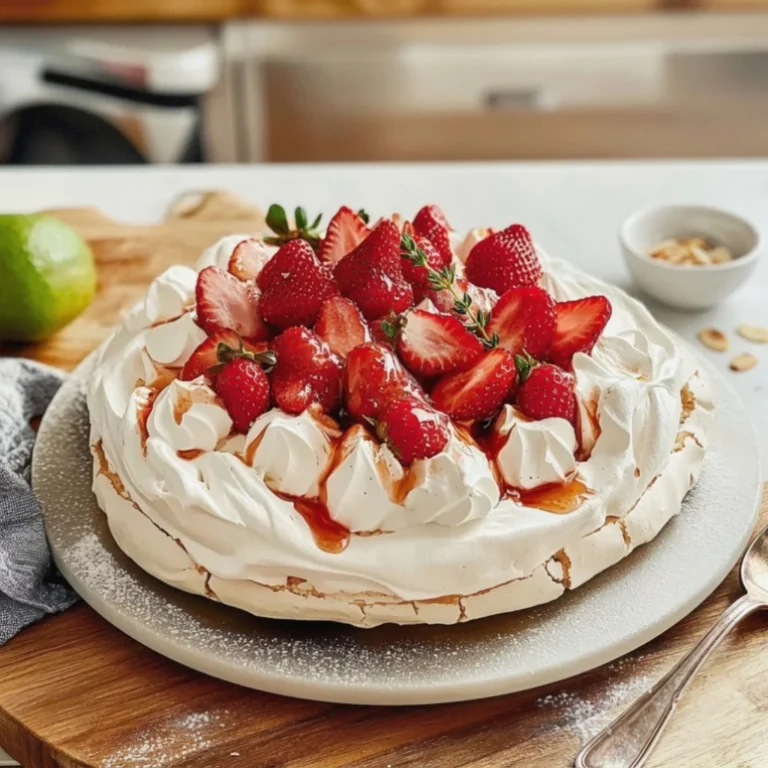 Strawberry Pavlova