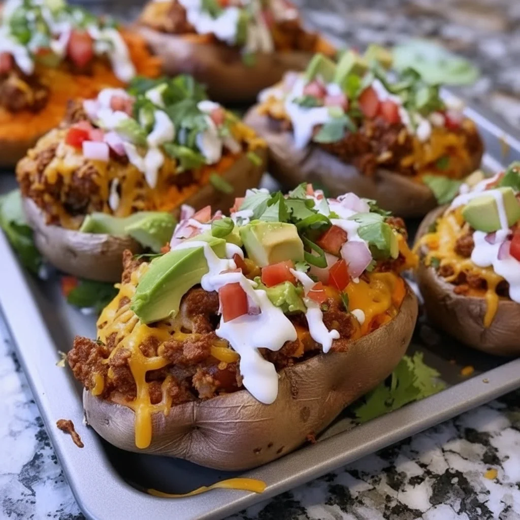 Taco-Stuffed Sweet Potatoes