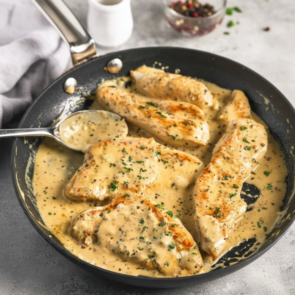 Turkey cutlets with Dijon sauce