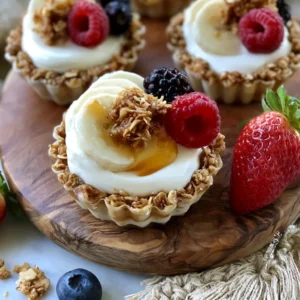 Easy Frozen Yogurt Granola Cups