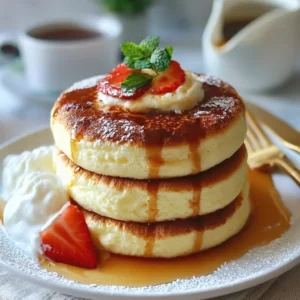 Fluffy Japanese Soufflé Pancakes
