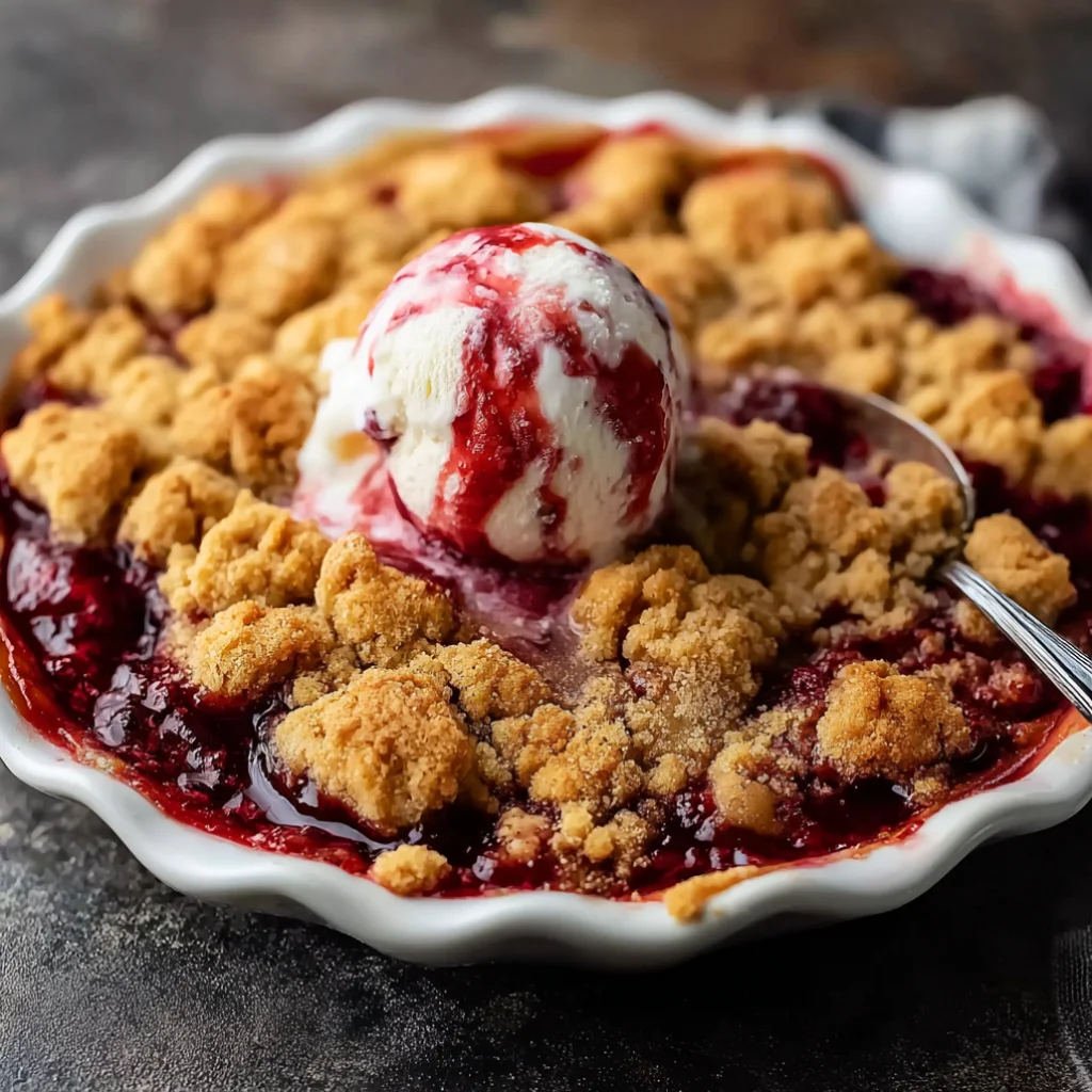 Peanut Butter and Jelly Cobbler