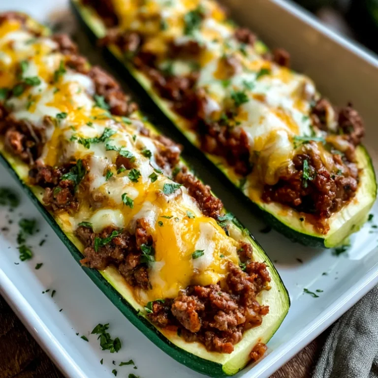 30-Min Ground Beef Zucchini Boats