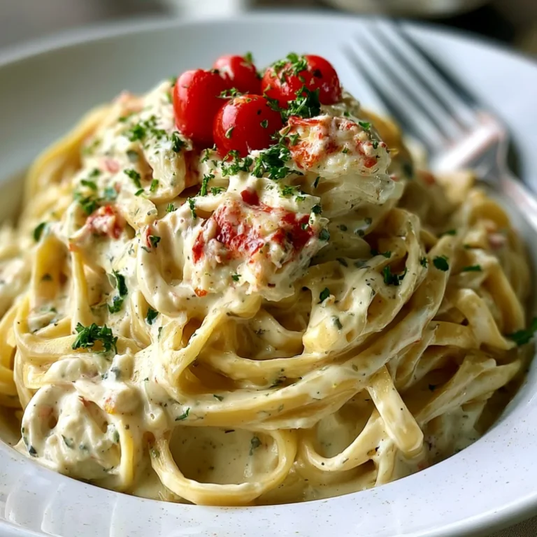 Crab Fettuccine Alfredo