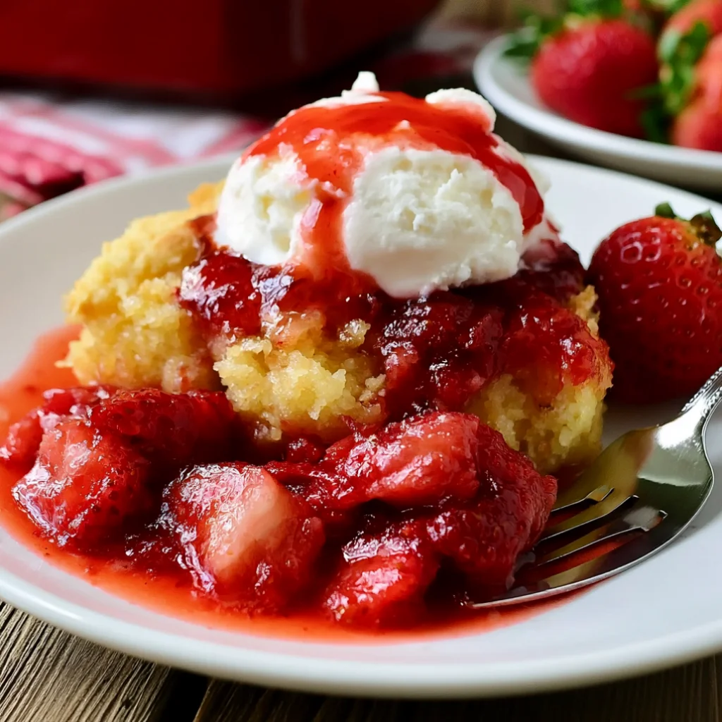Easy Strawberry Cobbler