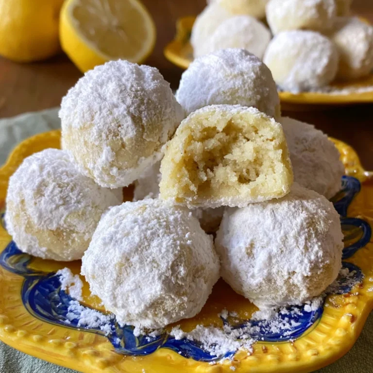Lemon Snowball Cookies