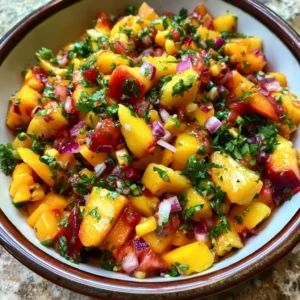 The Best Peach Mango Salsa