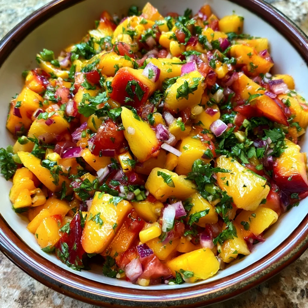 The Best Peach Mango Salsa